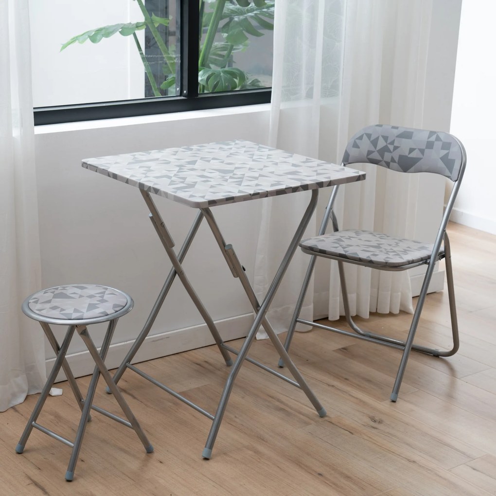 Komplet mebli kempingowych Flower Silver PATIO