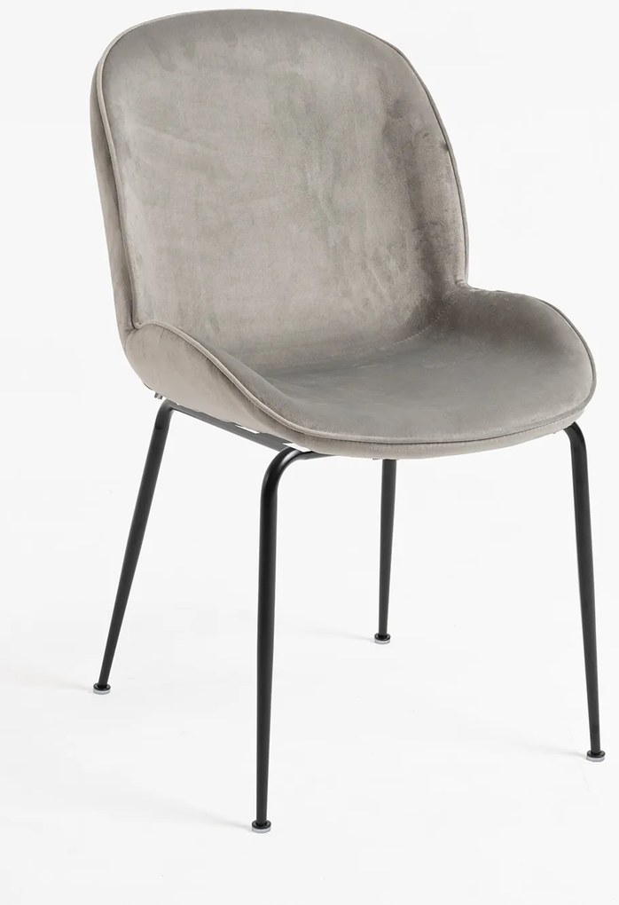 Krzeso Bille z czarnego aksamitu