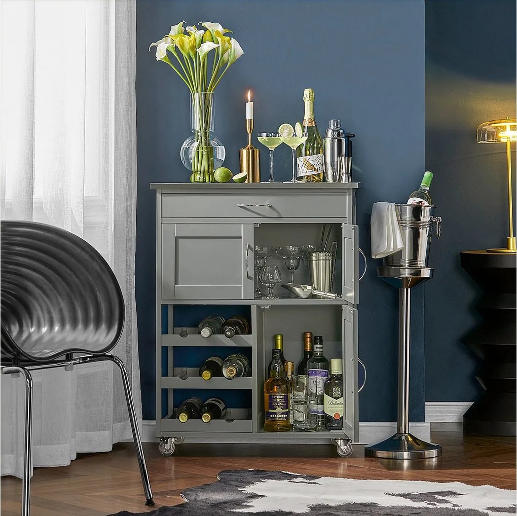 Wózek kuchenny ze stalowym blatem FKW45-HG