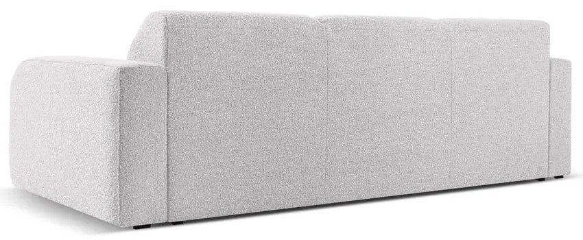 Jasnoszara sofa z materiału bouclé 235 cm Molino – Micadoni Home