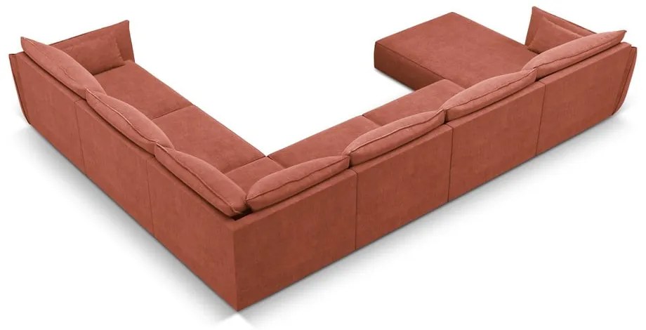 Czerwony narożnik (prawostronny) Vanda – Mazzini Sofas