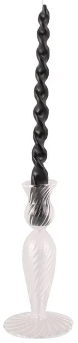 Szklany świecznik PT LIVING Swirl, wys. 17 cm