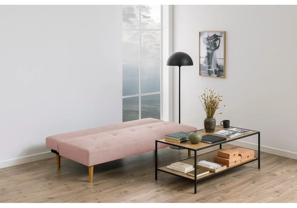 Różowa rozkładana sofa 180 cm Matylda – Bonami Essentials