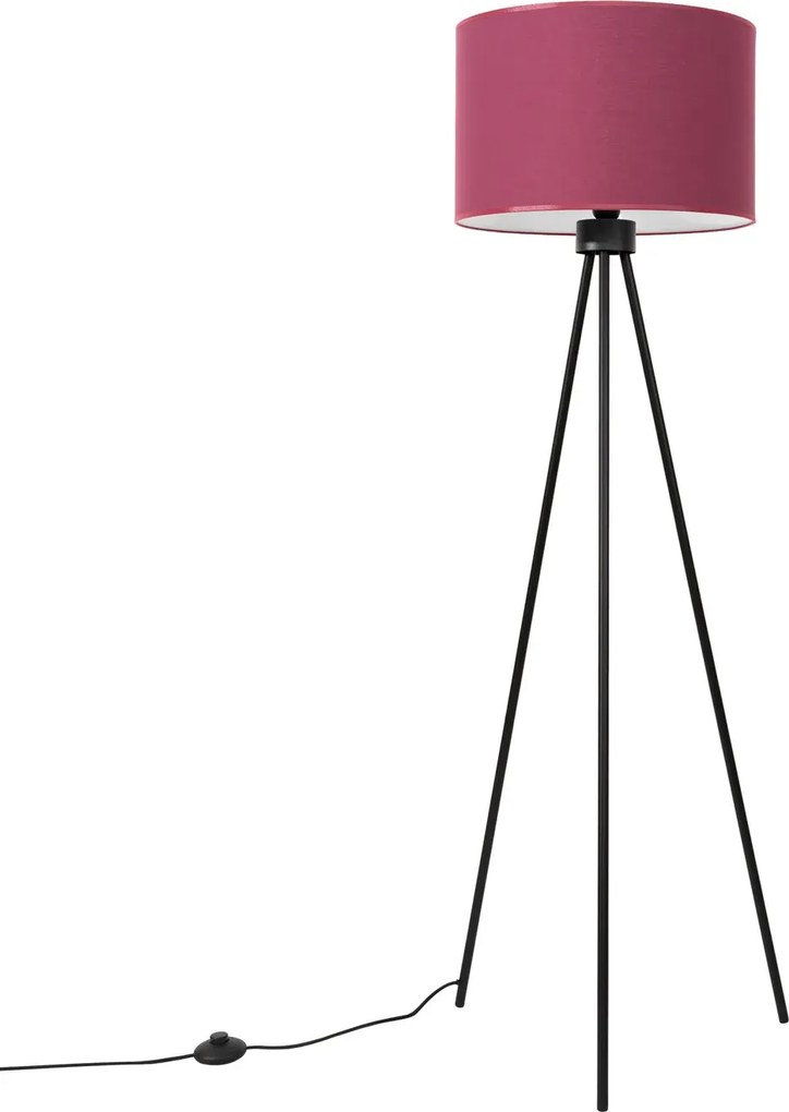 Elegancka lampa stojąca na trójnogu w kolorze burgunu Z2-N32