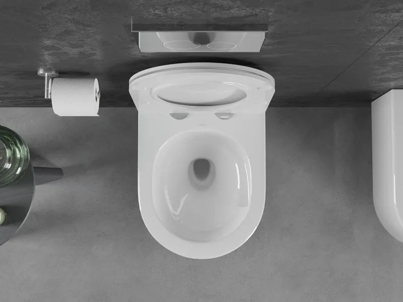 Mexen Sofia miska wc Rimless Tornado z deską wolnoopadającą slim, duroplast, biała połysk - 30540500T