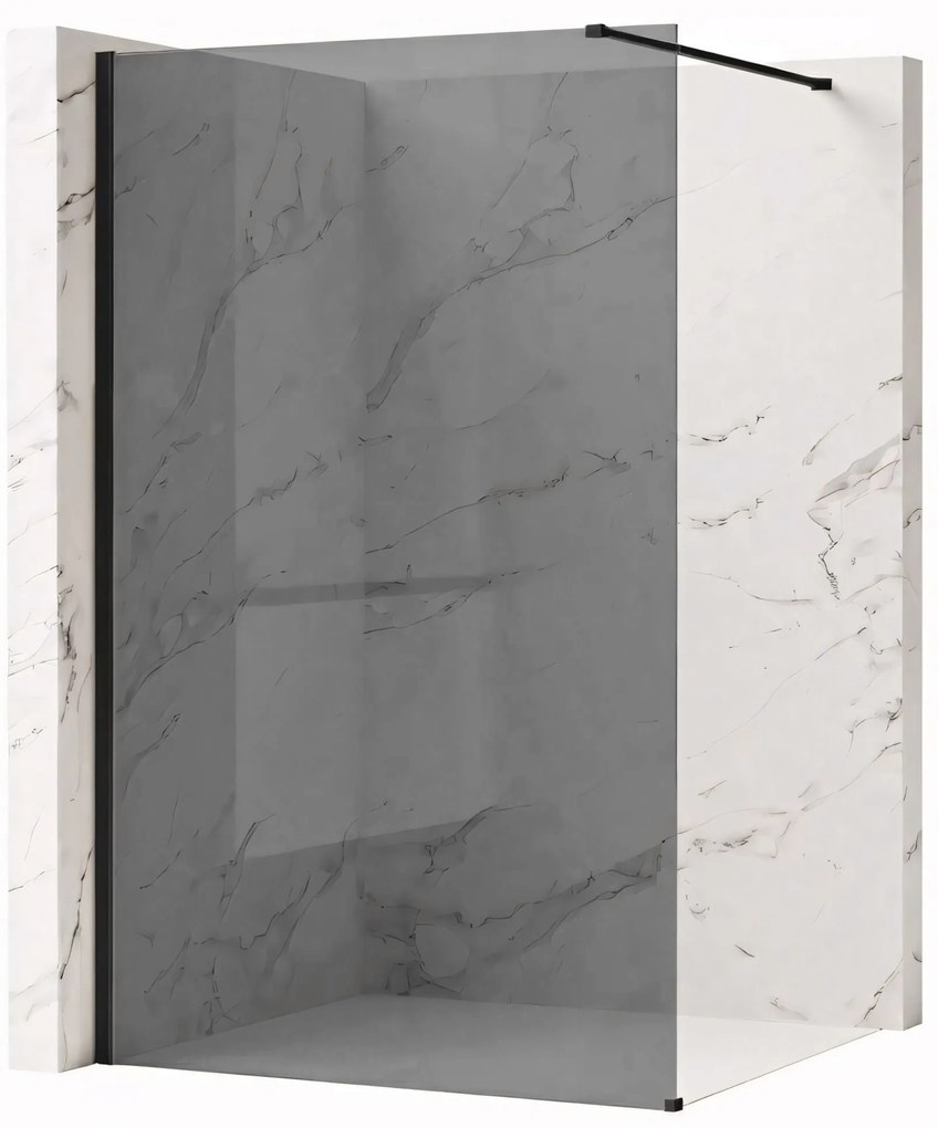 Kabina prysznicowa Walk-In Rea Flexi Grey / Black 80