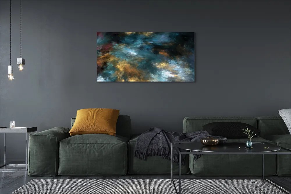 Zdjęcie na płótnie Abstrakcyjne Kolorowe Mazaje