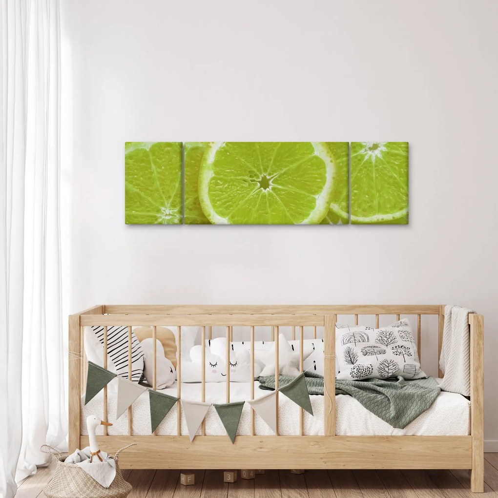 Obraz - pokrojone cytryny (170x50 cm)