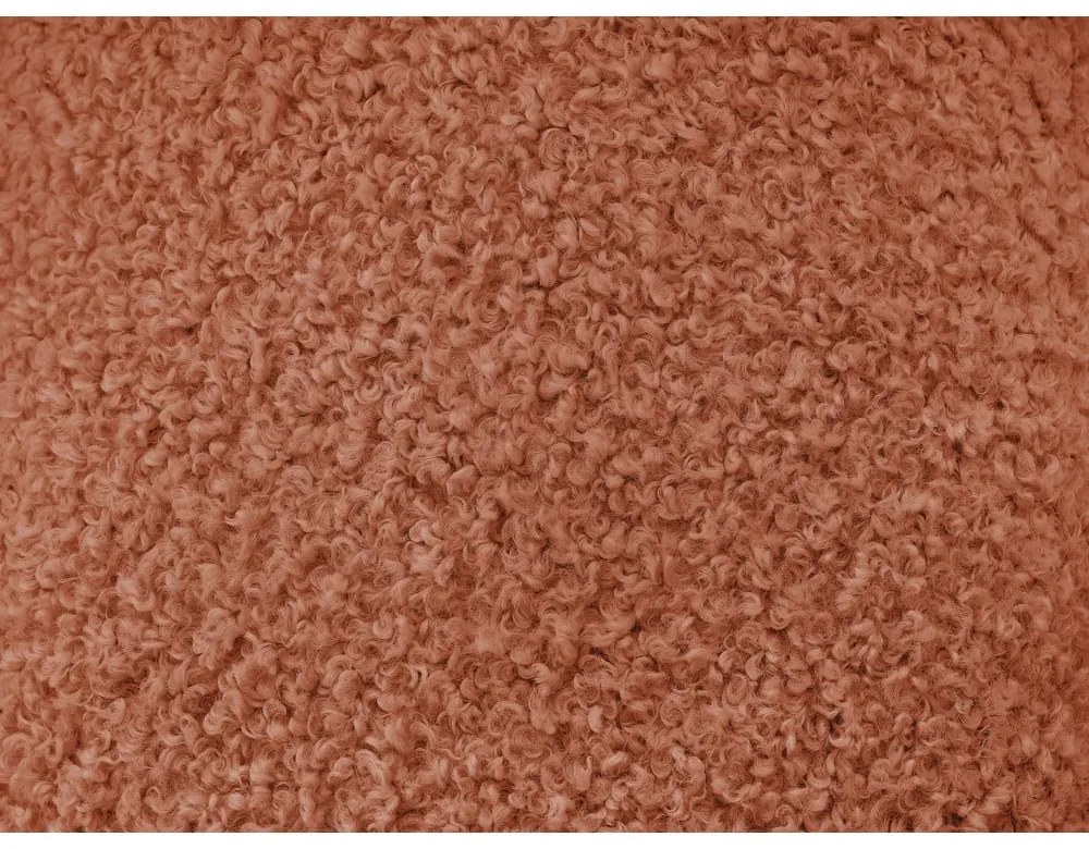 Ceglasta sofa z materiału bouclé 232 cm Hippolyte – Bobochic Paris