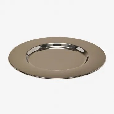 Podstawka Pod Talerz Ø30 Cm Ze Stali Nierdzewnej Kirsh Stal Nierdzewna - Sklum