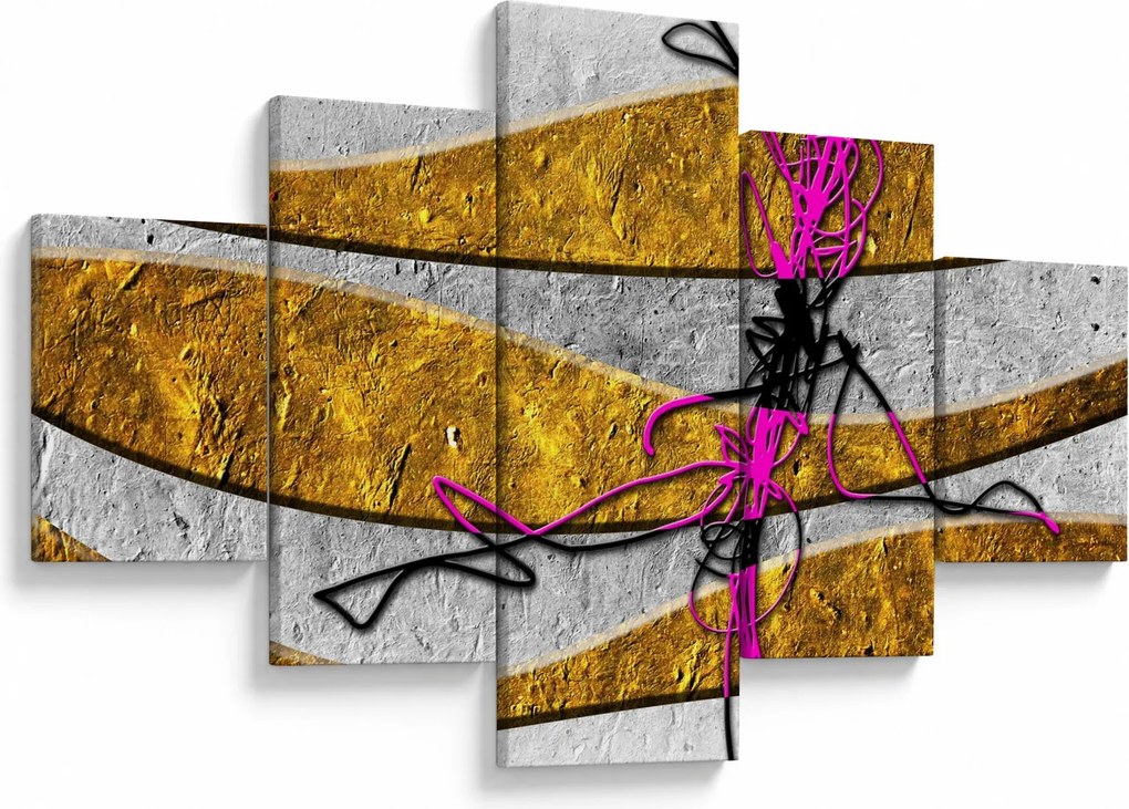 Obraz abstrakcji (125x70 cm)
