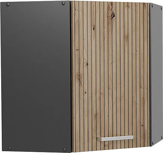 Szafka wisząca narożna dąb rzemieślniczy 57x34.1x60 r-line