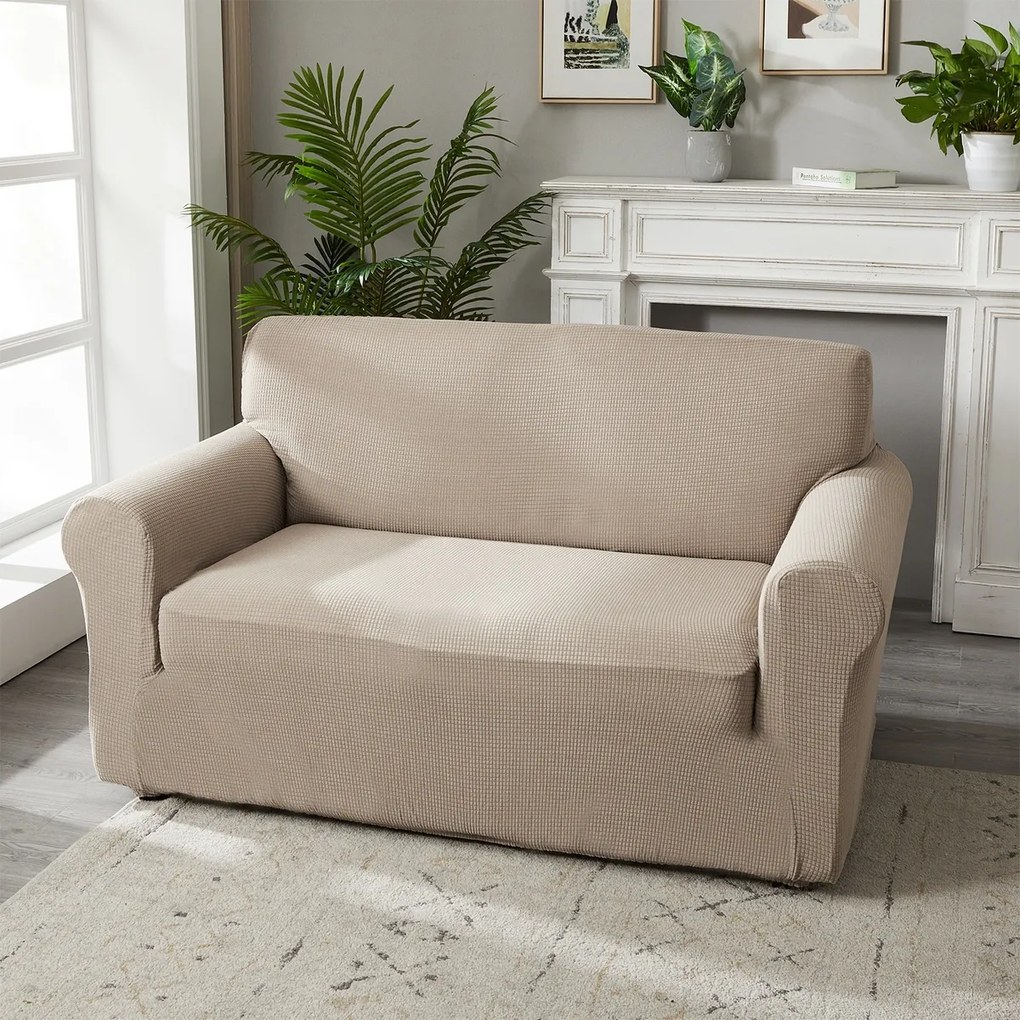 4Home Pokrowiec elastyczny na fotel Magic clean beżowy, 75 - 95 cm