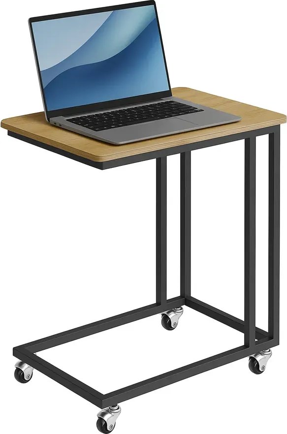Loftowy Mobilny Stolik Pod Laptopa Dąb Sonoma M7-A63