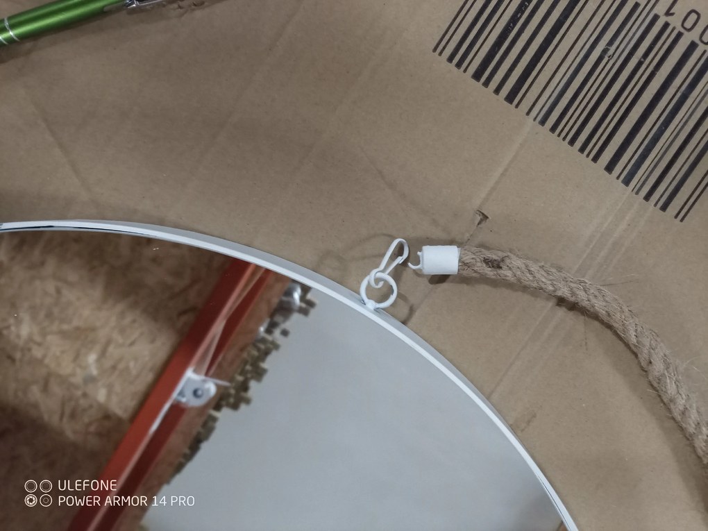 PROMOCJA Białe okrągłe lustro MIRROR II. jakość