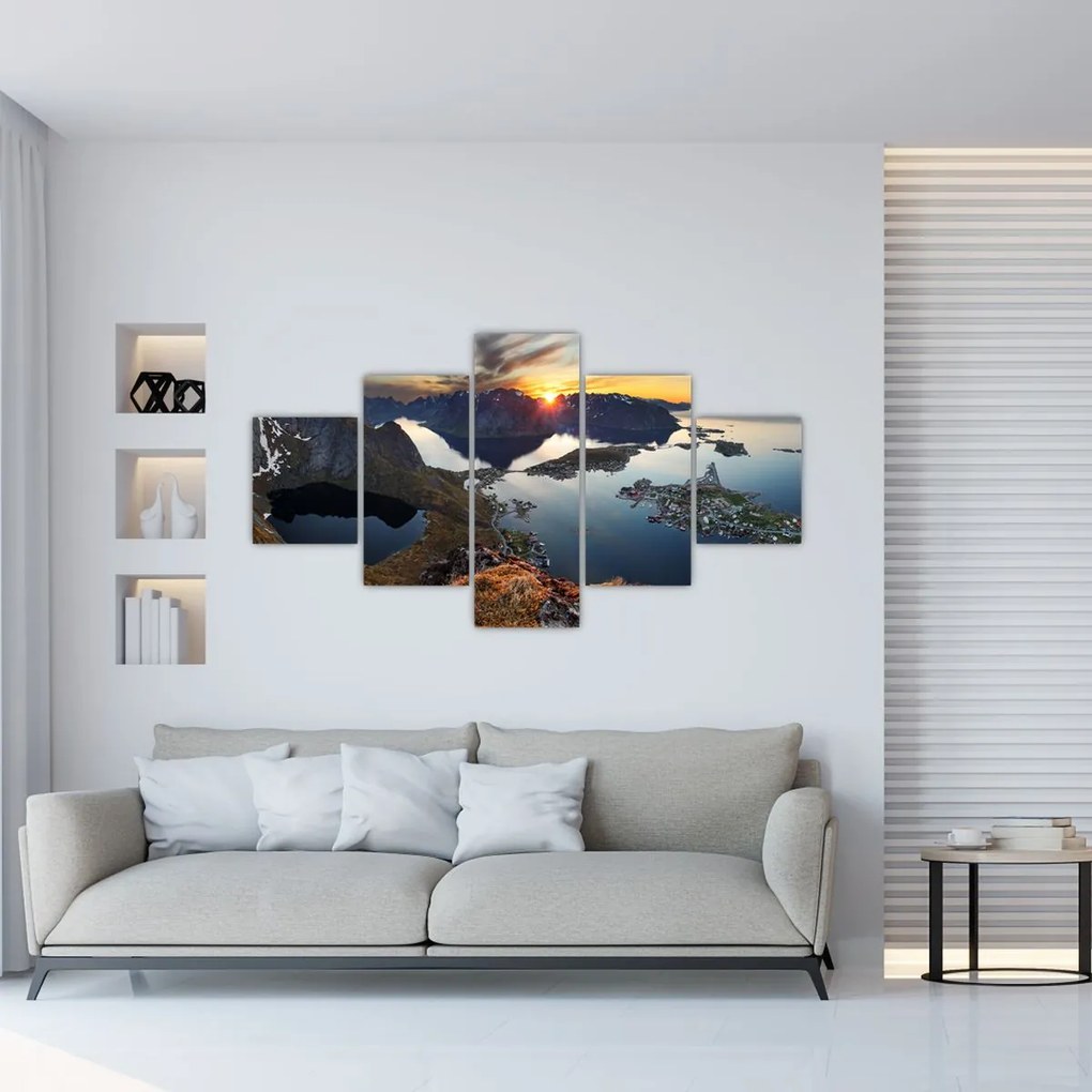 Obraz - Krajobraz górski, Norwegia (125x70 cm)