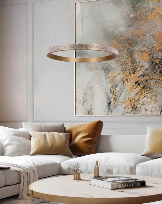 Złota lampa sufitowa glamour - 11X M080 T0-P77