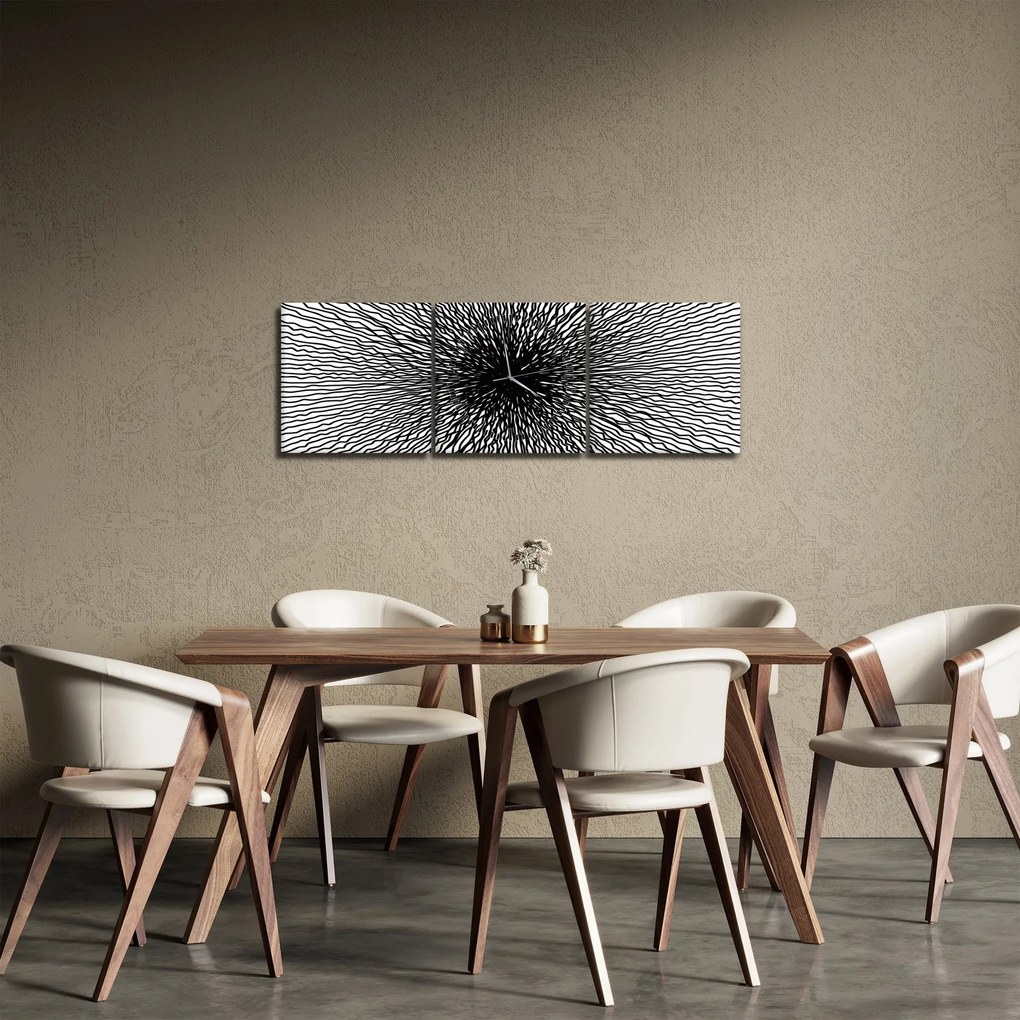 Obraz - Centrum (z zegarem) (90x30 cm)