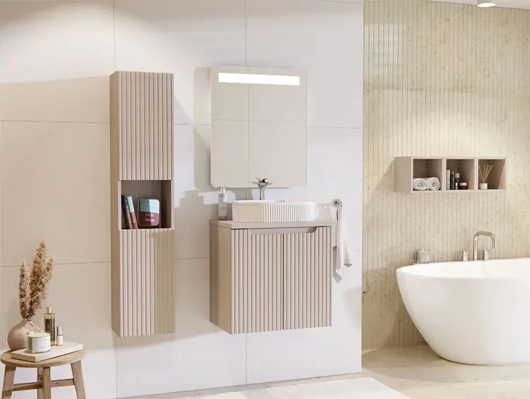 Kaszmirowa szafka łazienkowa z szufladami G4-Z83