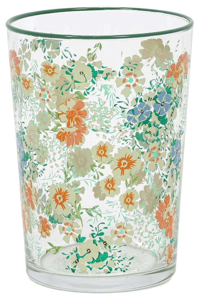 Duża szklanka w kwiatowy wzór, 510 ml