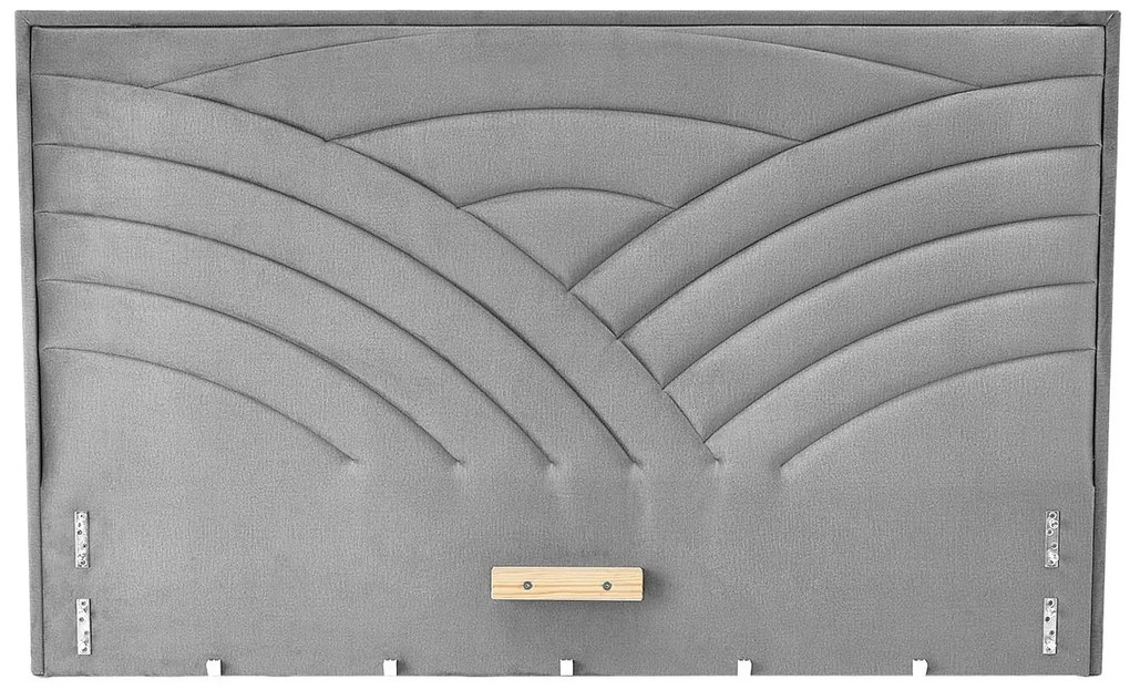 Szary pikowany zagłówek do łóżka B9-E89