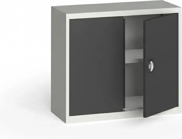 Szafa metalowa, 800 x 950 x 400 mm, 1 półka, szara/ciemnoszara