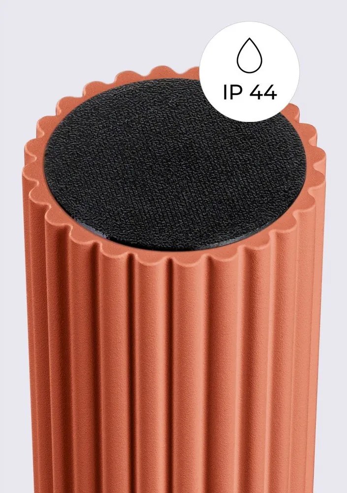 Pomarańczowa lampa sufitowa ze szklanym kloszem ø 12 cm Orbital – Sollux