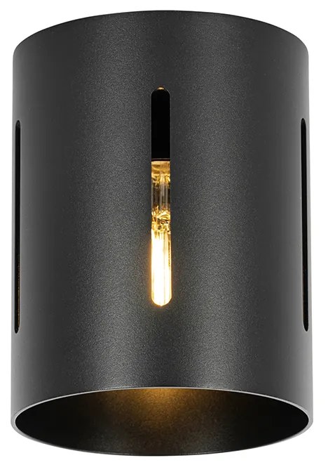 Designerska lampa sufitowa czarna - Yana