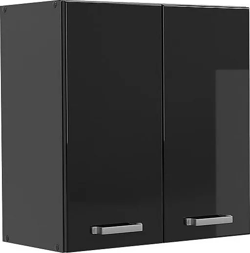Szafka ścienna czarny wysoki połysk 60x31x60 r-line