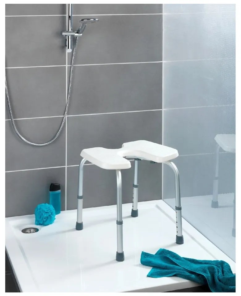 Taboret pod prysznic Wenko Hygienic Stool White, 53x46 cm