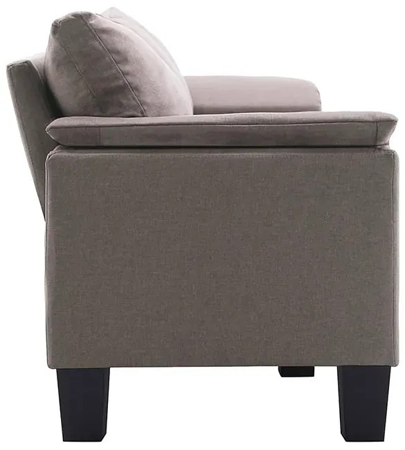 3-osobowa sofa taupe z podłokietnikami - Ezof 3Q