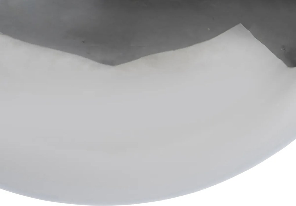 Inteligentna lampa wisząca czarna z przydymionym szkłem 30 cm z Wifi ST64 - Pallon