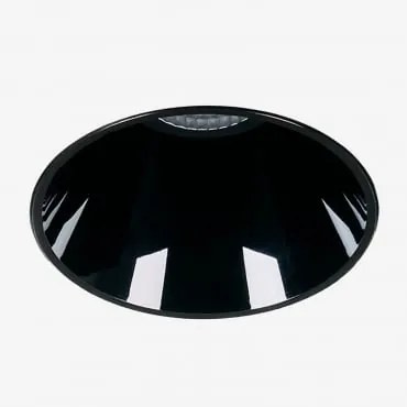 Downlight Led Wpuszczany Bezramkowy Trimless Okrągły Ø6,8 Cm Do Użytku Zewnętrznego, Aluminiowy Luisiana Czarna & Biała 3000k & 8 W & 23º - Sklum