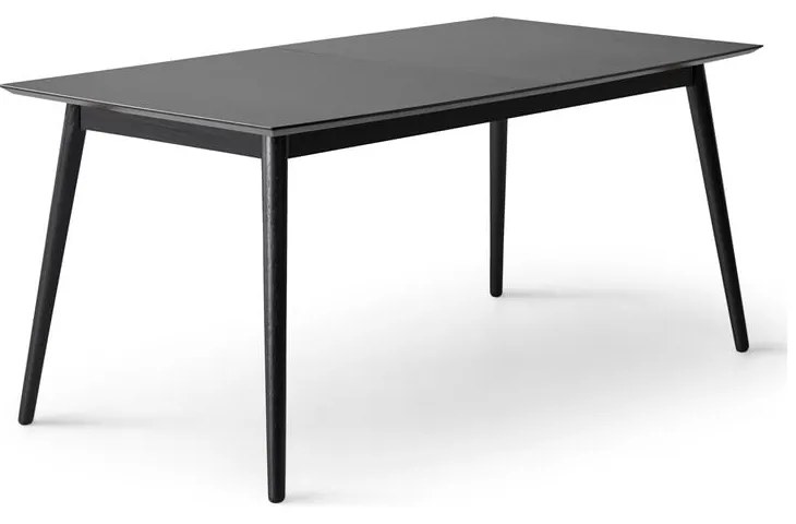 Czarny rozkładany stół z czarnym blatem 90x165 cm Meza – Hammel Furniture