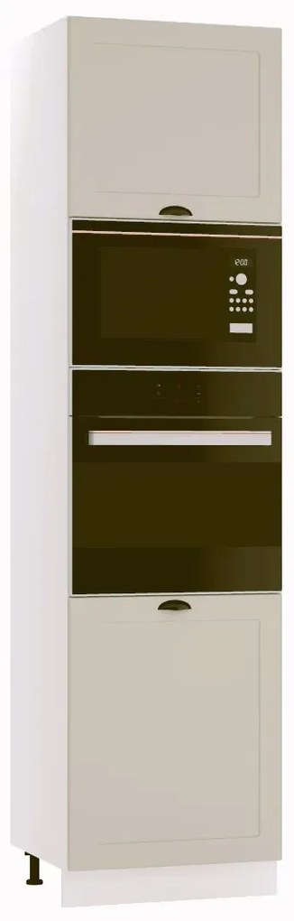 Szafka pod piekarnik i mikrofalę 60 ADELE D60 PK MV/2333 P/L beżowy mat STOLKAR