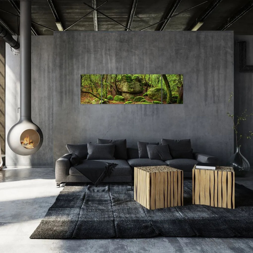 Obraz magicznego lasu (170x50 cm)
