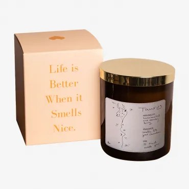 Świeca Zapachowa 200 G Kolekcja Zodiak Biała & Taurus - Sklum