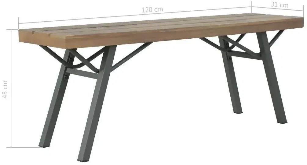 Drewniana ławka ogrodowa N5-C14