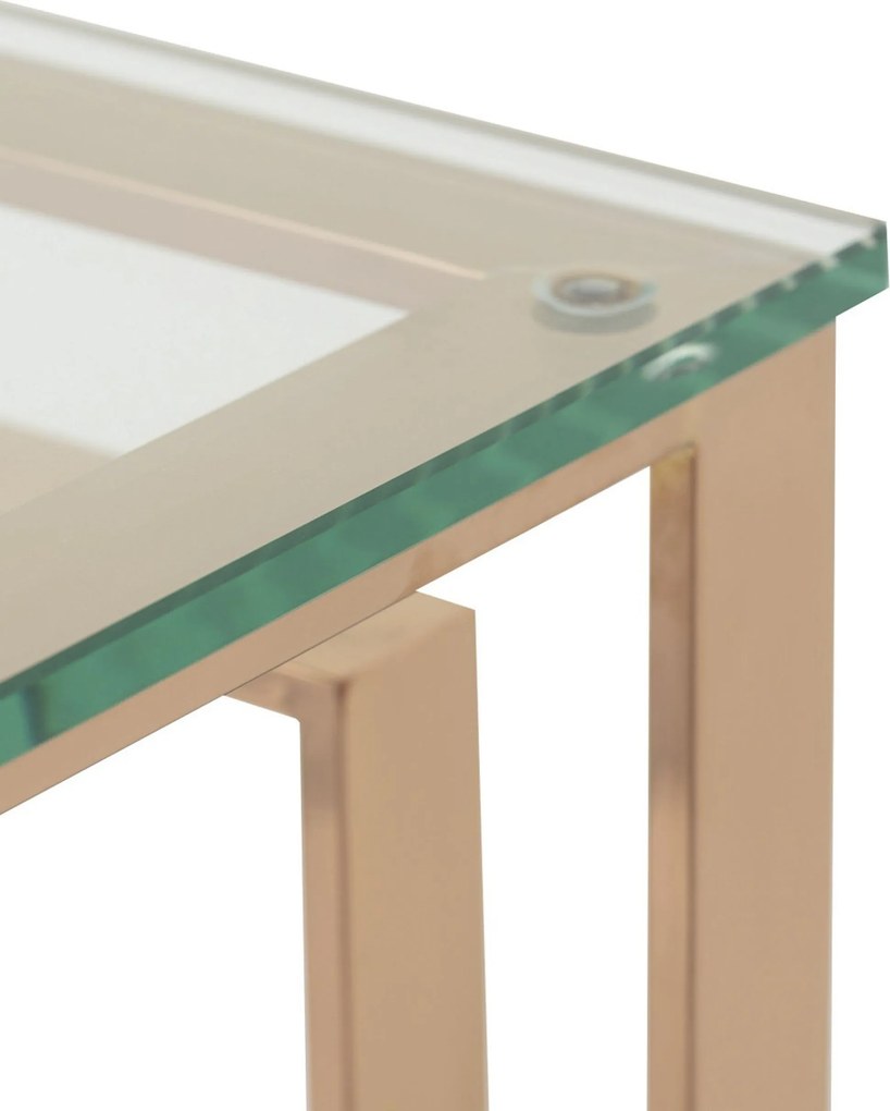 Konsola Eternic rose gold 120x40x80cm