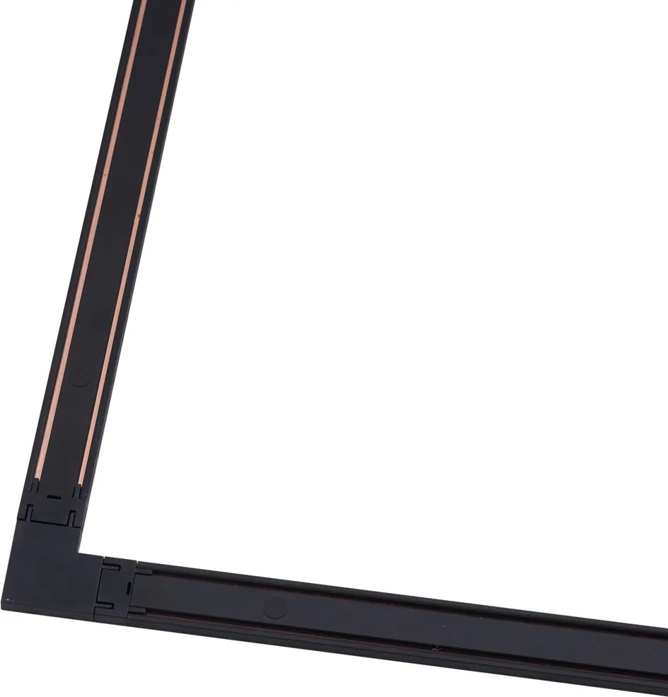 Nowoczesny system oświetlenia szynowego czarny 1-fazowy 600 cm - Magnetic