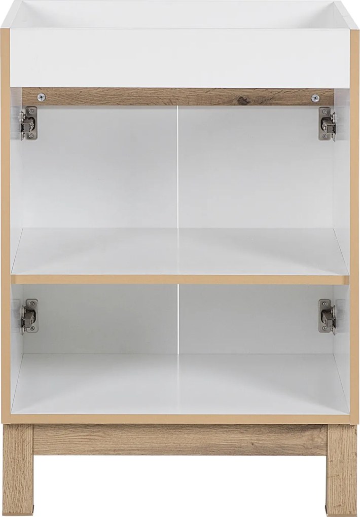 Stojąca szafka pod umywalkę wpuszczaną 60 cm, Bali 820, biała