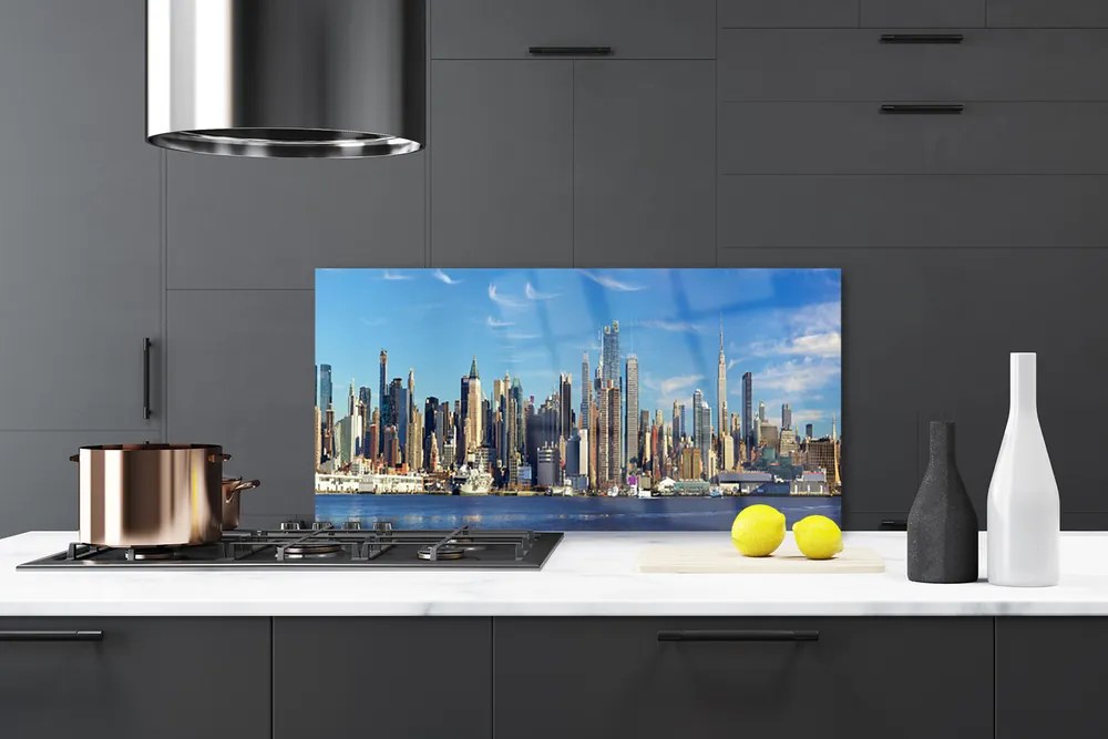 Panel nad blat kuchenny Metropolia W Świetle Dnia