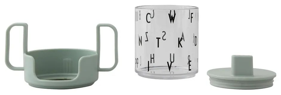 Zielony kubek dla dzieci Design Letters Grow With Your Cup