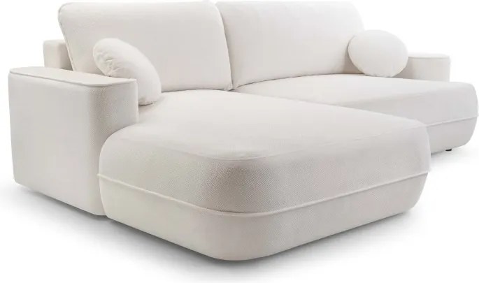 Narożnik FUEGO wolnostojący układ L strona Lewa z funkcją spania w tkaninie Bubble 17