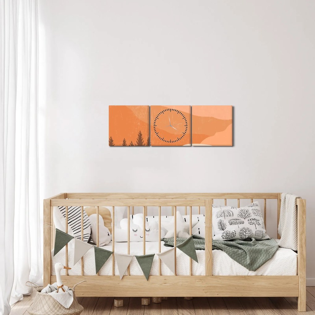 Obraz - Vintage van N⁰1 (z zegarem) (90x30 cm)