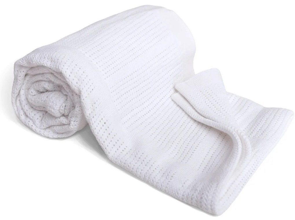 Babymatex Koc dziecięcy Sisi biały, 75 x 100 cm