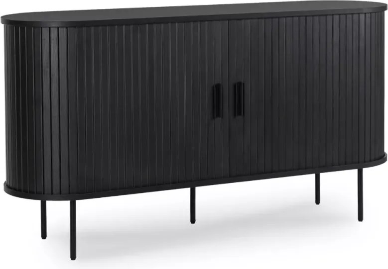 Komoda dwudrzwiowa rozsuwana Double 140cm – nowoczesna komoda z ryflowanymi frontami