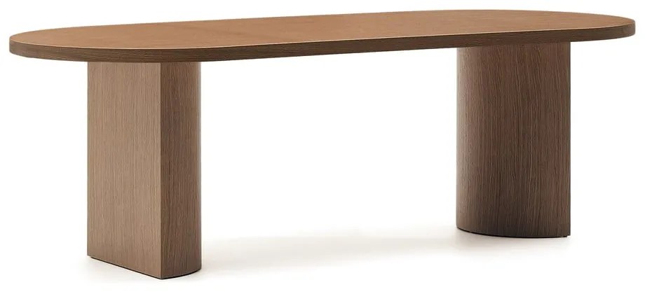 Okrągły stół z blatem w dekorze orzecha 100x240 cm Nealy – Kave Home