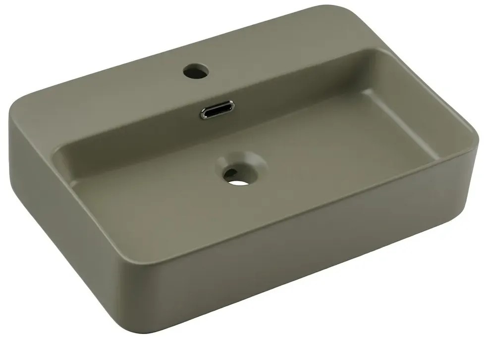 Szafka pod umywalkę NORDIC CREMONA 2S 80cm dąb cremona z umywalką nablatową TRUST 2 COMAD