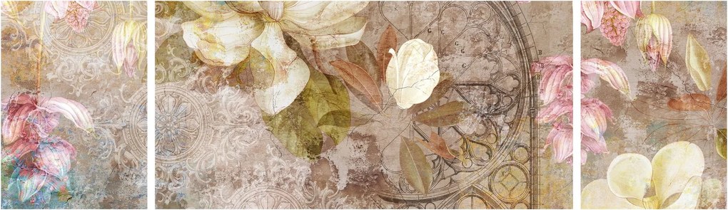 Obraz - Ozdoba kwiatowa (170x50 cm)
